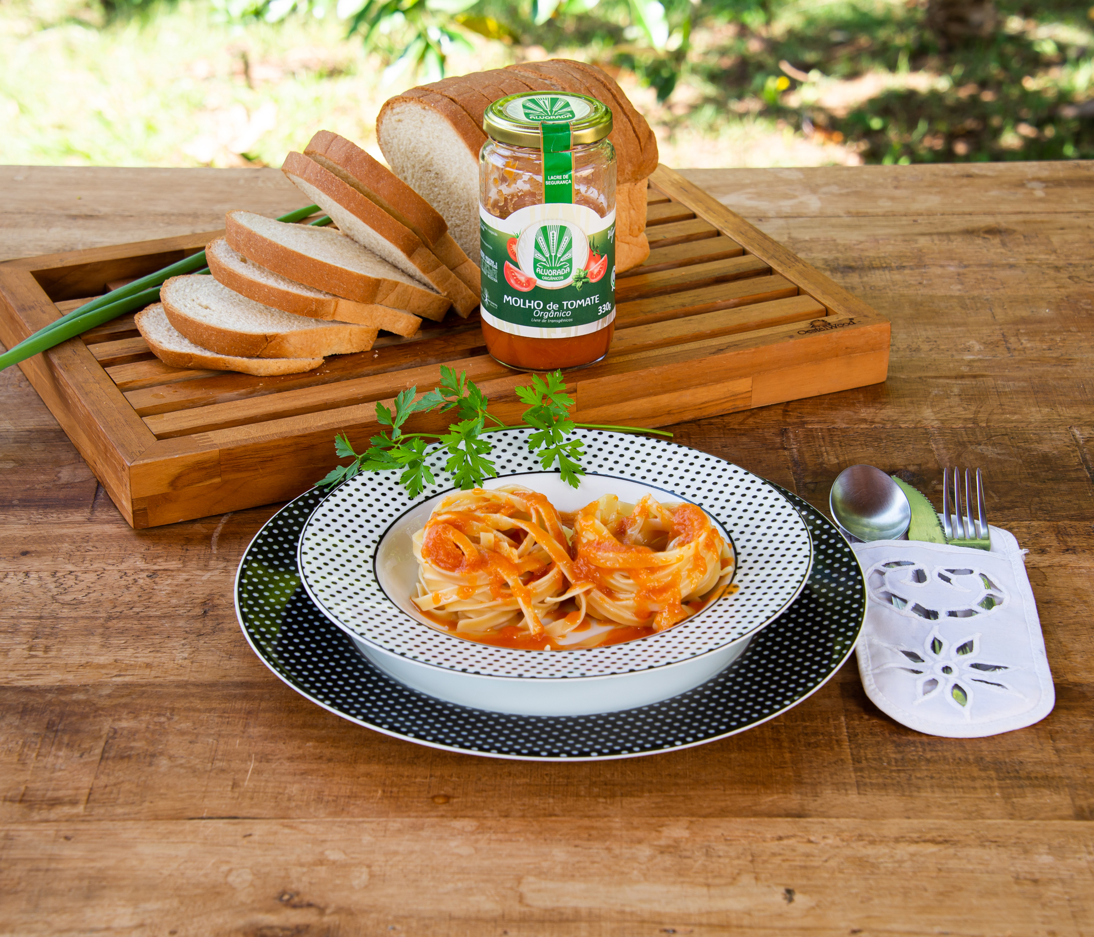molho de tomate macarrão