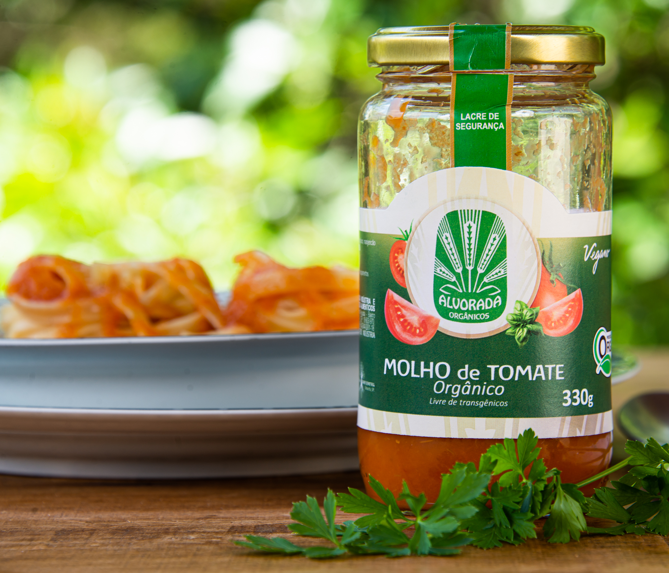 molho de tomate foco