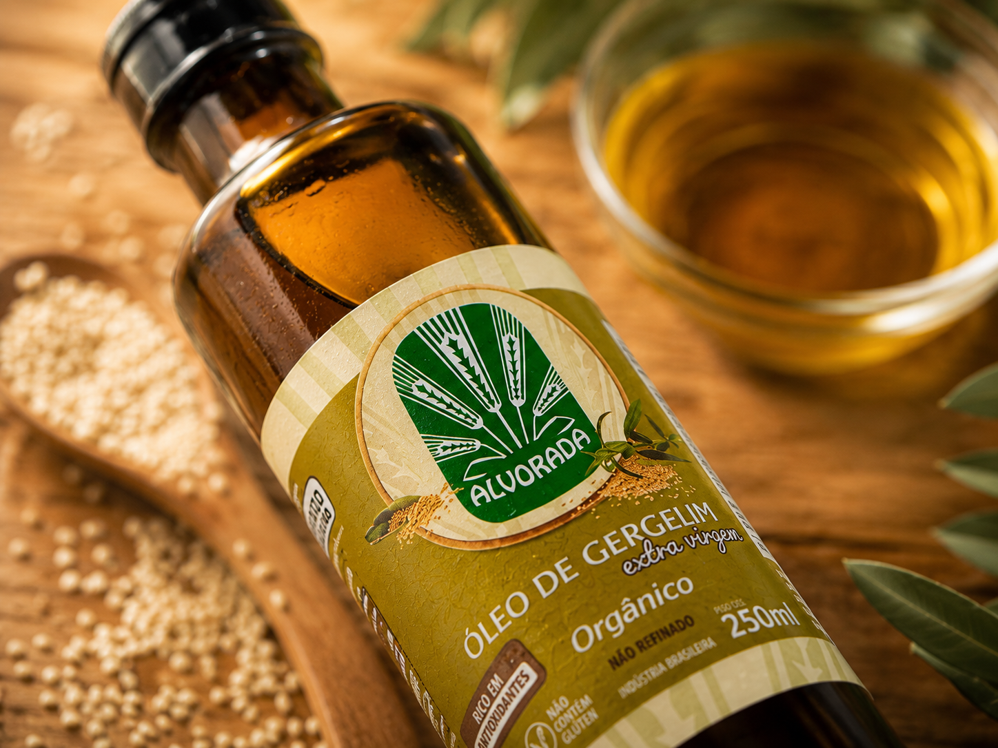 Oleo de gergelim - close premium